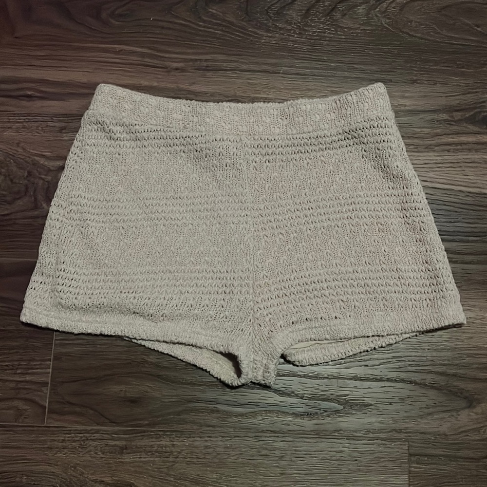 Knit Tan Shorts